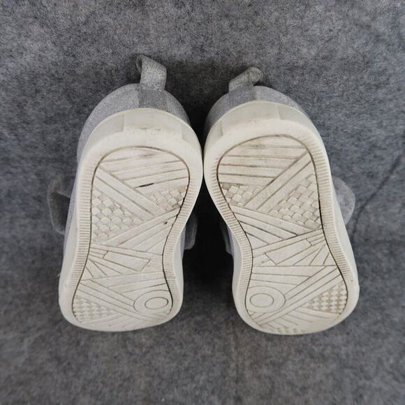 Funky Monkey Shoes Kids 9 Slip On Sneakers Bow Grey Girls Trainer Casual Comfort - Picture 12 of 13